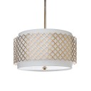 Regina Andrew - Gold Quatrefoil Drum Cage Chandelier